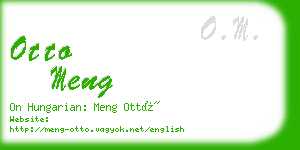 otto meng business card